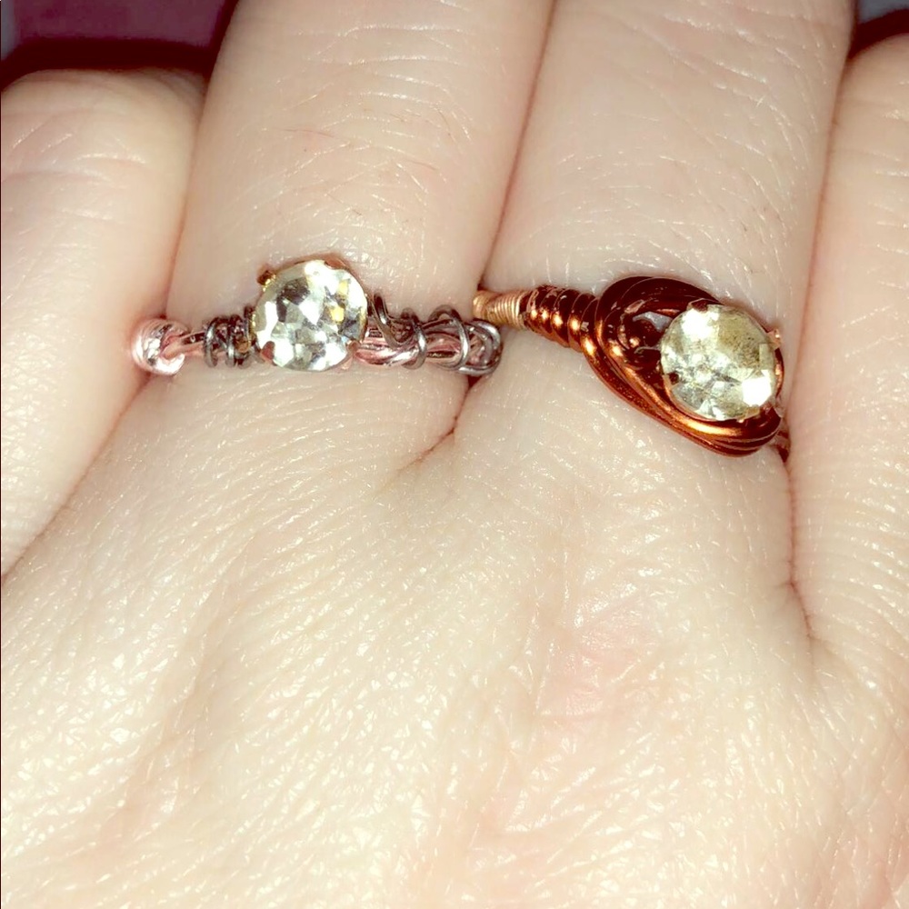 *HANDMADE* 🌎 Wire Wrap Rings